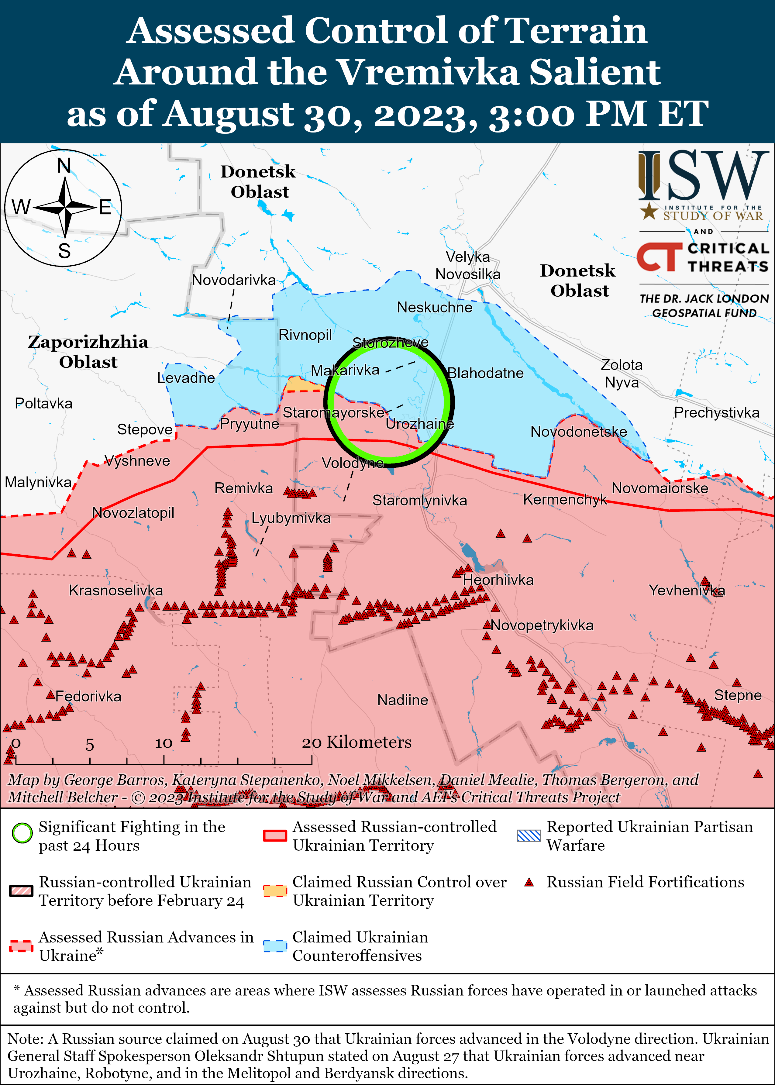 Russian Offensive Campaign Assessment, August 30, 2023 | Institute For ...